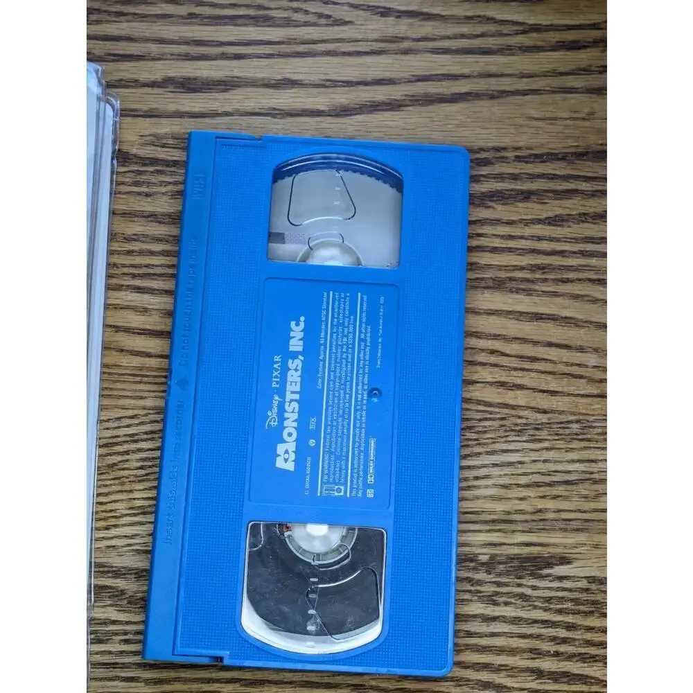 Disney Pixar MONSTERS, INC. VHS Video 2001 Clamshell Blue Tape - Picture 2 of 5